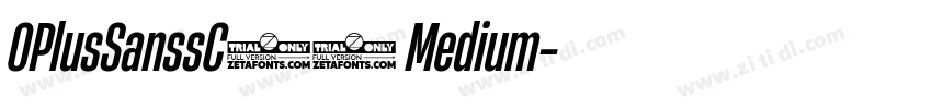OPlusSanssC35 Medium字体转换